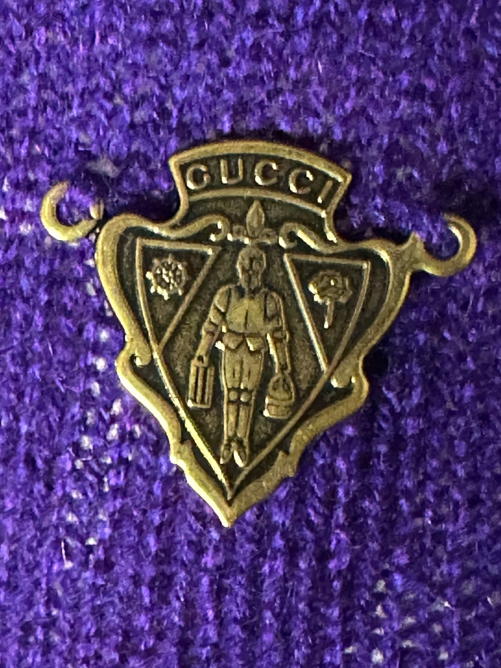GUCCI cashmere stretchy top in purple - Picture 3 of 10